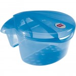Contenitore OkBaby per Giochi da Bagno Blu Trasparente
