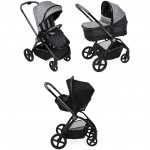 Chicco Trio Mysa Standard Glam Dew Re_Lux con Kory Essential i-Size + Cushy Hug Posturale