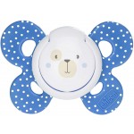 Succhietto Chicco Physio Comfort Caucciù Celeste Orsetto 6-16m