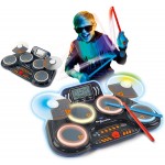 VTech Kidi DJ Drums-Batteria Elettronica per Bambini Lingua Italiana,6+ Anni