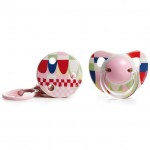 Succhietto Suavinex Anatomico Lattice con Catenella 6m+ Multicolore Rosa /