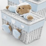 Baule Nanan Piccolo Puccio Bianco Azzurro