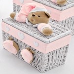 Baule Nanan Piccolo Puccio Bianco Rosa