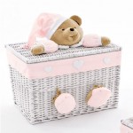 Baule Nanan Medio Puccio Bianco Rosa