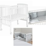 Lettino Culla Co-Sleeping Picci Lella + Materasso e Tessile Grigio