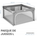 MS Innovaciones Parco giochi L - 120x120 - Grigio 
