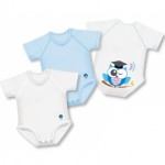 Set 3 Body Cotone J Bimbi 4Season Gufo Blu 0-36 mesi