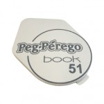 Coperchietto Laterale Sinistra Peg Perego per Telaio Book 51 Grigio
