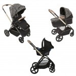 Chicco Trio Mysa Standard Glam Dew Re_Lux con Kory Essential i-Size + Cushy Hug Posturale