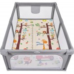 Box Recinto Innovaciones MS Parco Giochi XL + Tappeto da Gioco 180 x 120 cm Giraffa Scooter