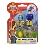 Simba Blister 02 Personaggi Elvis, Norman con cucciolo Nipper  Linea Sam Il Pompiere