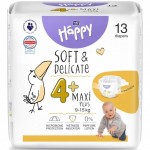 Pannolini Happy 4+ Maxi Plus 9-15 Kg (13 pz)