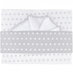 Set Lenzuola Andy & Helen per Maxi Culla Ricamato F1 Stelle Grigio
