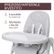 Seggiolone Chicco Polly Armonia Steel evolutivo da 0 Mesi a 40 kg