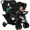 Passeggino Gemellare Graco Stadium Black Grey
