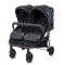 Passeggino Gemellare Lorelli Duo con Borsa Nero