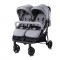 Passeggino Gemellare Lorelli Duo con Borsa Grigio