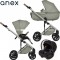 Trio Anex Eli Excite (Navicella,Telaio,Seduta Passeggino,Seggiolino Auto Cosmo e Adattatori per Gruppo 0+)