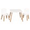 Set Tavolo in Legno con 2 Sedie FreeON Athena Bianco