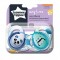 Tommee Tippee Set 02 Succhietti Anytime 6-18 M in Silicone Ortodontica Panda Blu e Verde Acqua