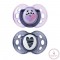 Tommee Tippee Set 02 Succhietti Anytime Silicone Ortodontico 18-36 M Panda & Cuore Girl Pink & Violet
