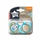 Tommee Tippee Set 02 Succhietti Moda 6-18 Mesi Boy Azzurro in Silicone