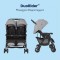 Graco DuoRider Passeggino Doppio leggero Steeple Gray 