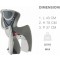 Seggiolino Bici Posteriore OkBaby Baby Shield Grigio