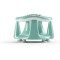Seduta per Bagnetto Okbaby Flipper Evolution Azzurro 15 (Verde Acqua)
