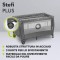 Lionelo Stefi Plus Box / Lettino da viaggio pieghevole 2 liveli 0-3 anni Grey White