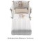 Completo Piumone Azzurra Design Dolcemiele Bianco Tortora