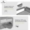 Lettino da Viaggio Co-Sleeping Lorelli UP and DOWN Cool Grey