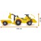 Cavalcabile Ecoiffier Escavatore con Rimorchio