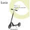 Lionelo Monopattino Luca Black Graphite