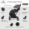 Lorelli Passeggino leggero Minori Grey Jasper con Coprigambe fino a 22 kg