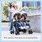 Graco DuoRider Passeggino Doppio leggero Steeple Gray 