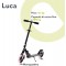 Lionelo Monopattino Luca Black Carbon Pink
