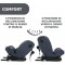Seggiolino Auto Chicco Unico Evo Isofix i-Size Girevole 360 e Reclinabile India Ink (40-150 cm)