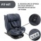 Seggiolino Auto Chicco Unico Evo Isofix i-Size Girevole 360 e Reclinabile India Ink (40-150 cm)