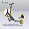 Lionelo Monopattino Luca Black Carbon Pink