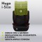 Lionelo Hugo I-Size Seggiolino Auto ISOFIX Sporty Black Red 100-150 cm