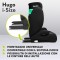 Lionelo Hugo I-size Seggiolino Auto ISOFIX 100-150 cm Black Carbon