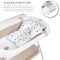 Ms Innovaciones ZOE Vasca da bagno Beige con gambe, fasciatoio, cuscino riduttore e cestino portaoggetti