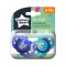 Tommee Tippee Set 02 Succhietti 18-36 m Fun Style in Silicone Ortodontico Azzurro e Blu Dog