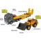 Camion con Rimorchio Ruspa Majorette Volvo Truck + Wheel Loader