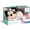 Clementoni Baby Minnie Peluche Riproduce Rumori Bianchi e Battito del Cuore con Cromoterapia