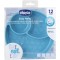 Piatto Chicco in Silicone con Ventosa Azzurro