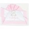 Set Lenzuola Andy & Helen per Lettino Ricamato D08 3 pz Rosa