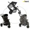 Passeggino Gemellare Hauck Freerider Black