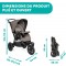 Passeggino Chicco Activ3 Dark Beige Con 3 Ruote